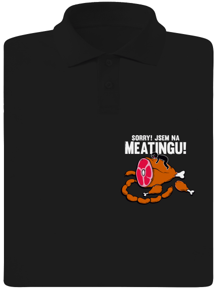 Meating pánská polokošile Black