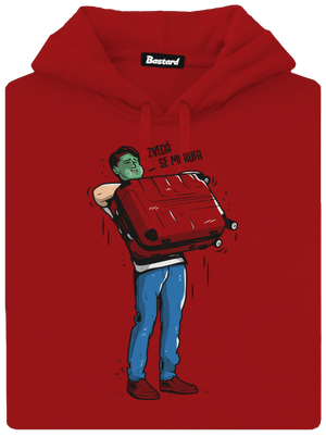 Kufr dámská mikina klokanka Red Mal