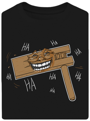 Řehtačka unisex tričko oversized Black