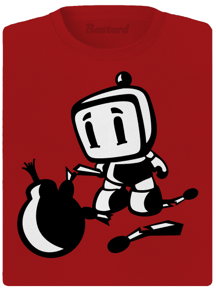 Bomberman dámské sportovní tričko Red Mal