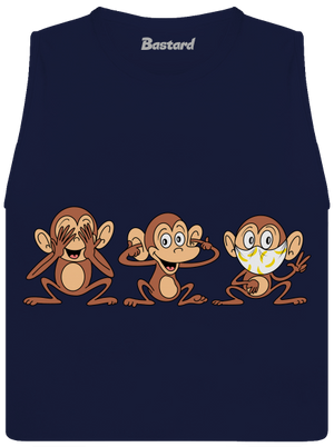 Opičky dámské tílko volné Navy