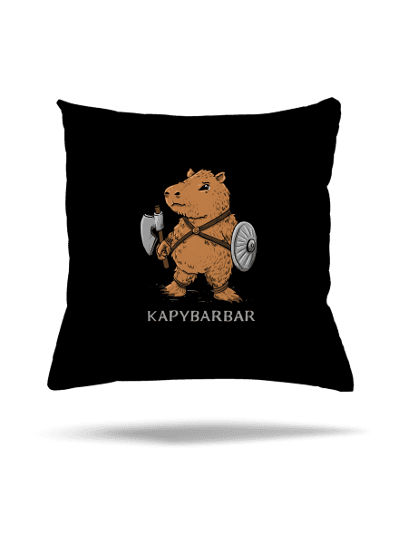 Kapybarbar polštář Black