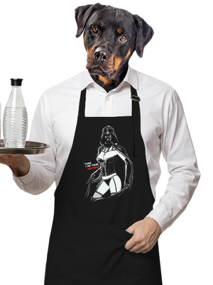 Mrs. Vader zástěra Black