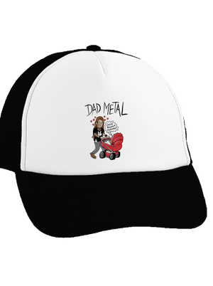 Dad metal kšiltovka truckerka Black cap