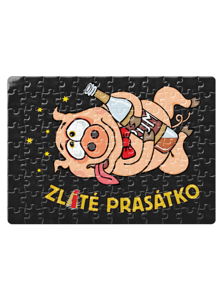 Zlité prasátko puzzle White