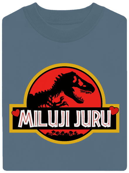 Miluji Juru unisex mikina bez kapuce Nordic Blue