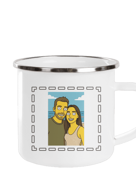 Simpsonovi z vlastní fotky plecháček White