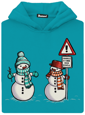 Komunikace se neudržuje dětská mikina klokanka Hawaiian Blue