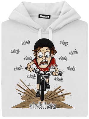 Cinklista dámská mikina klokanka White