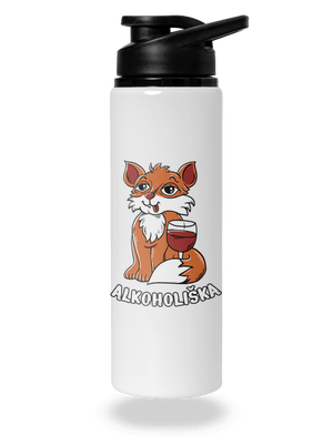 Vínová Alkoholiška lahev na vodu White