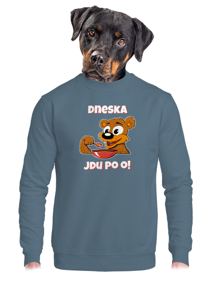 Dneska jdu po o unisex mikina bez kapuce Nordic Blue