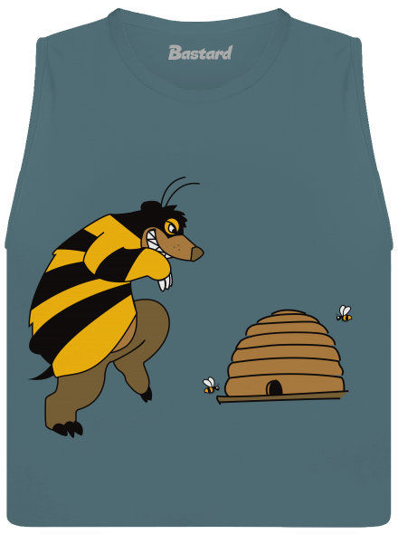 Pan včelka dámské tílko volné Heather Deep Teal