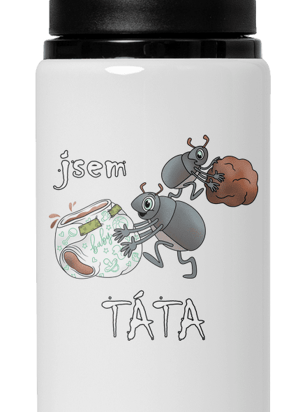 Jsem táta a máma lahev na vodu White