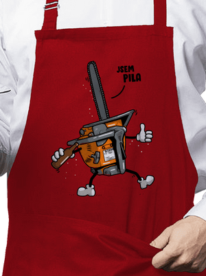 Jsem pila zástěra Red