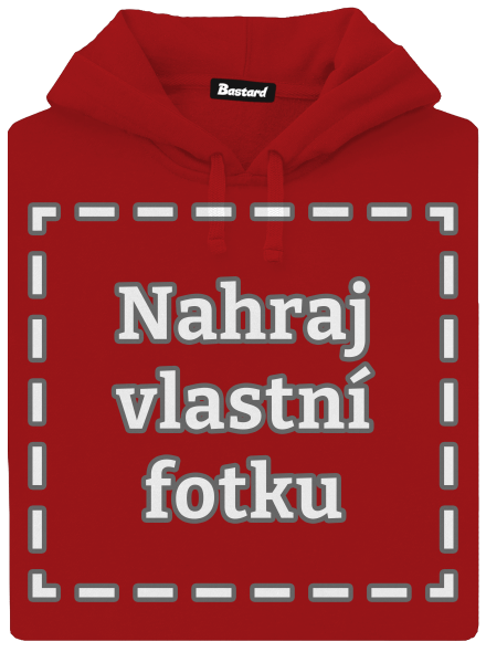 Vlastní potisk dámská mikina klokanka Red Mal