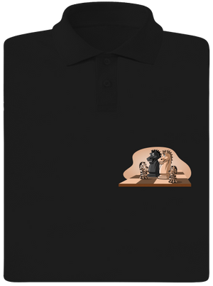 Šachová rodina pánská polokošile Black