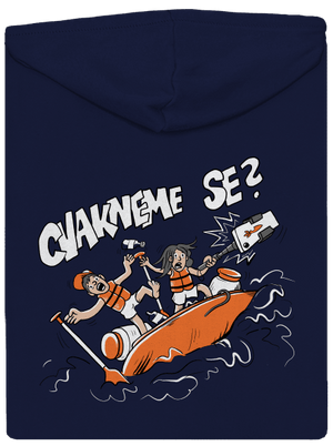 Cvakneme se pánská mikina na zip Navy