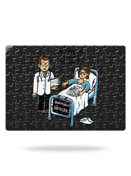 Diagnóza učitelka puzzle White
