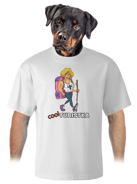 Cool turista unisex tričko oversized White