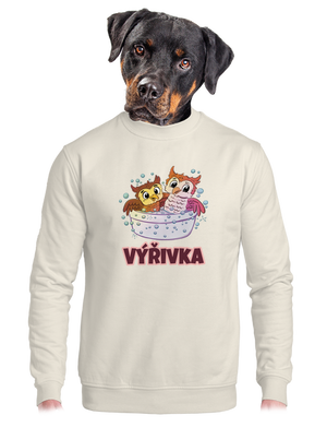 unisex mikina bez kapuce