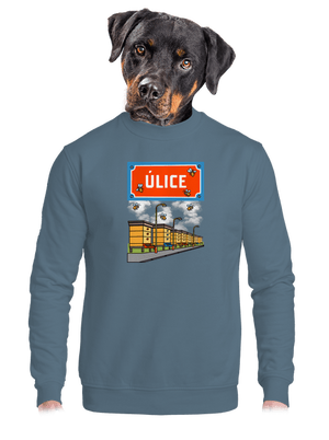 unisex mikina bez kapuce