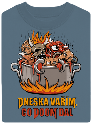 Co Doom dal unisex mikina bez kapuce Nordic Blue