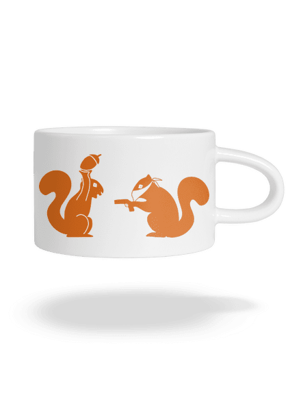 Veverky hrnek makronka White