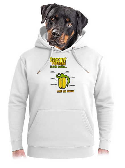 Čerstvý popcorn unisex mikina premium Snowwhite