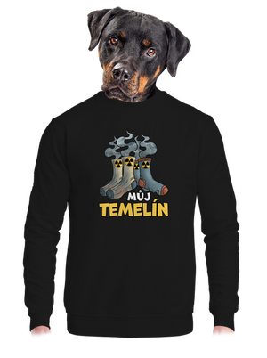 unisex mikina bez kapuce