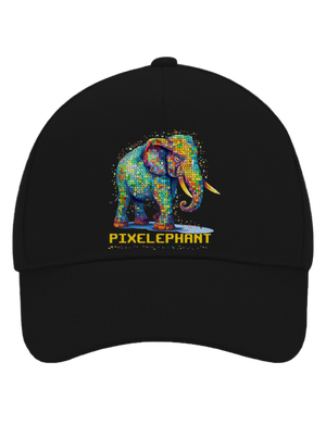 Pixelephant kšiltovka baseballka Black