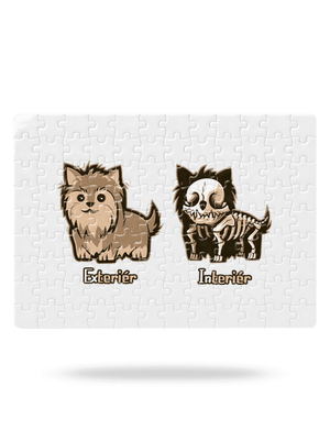 Teriér puzzle White