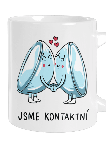 Kontaktní čočky velký hrnek White