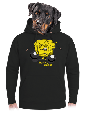 Nejsem máslo unisex mikina premium Dark Black