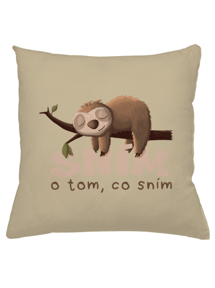 Sním o tom, co sním polštář Beige