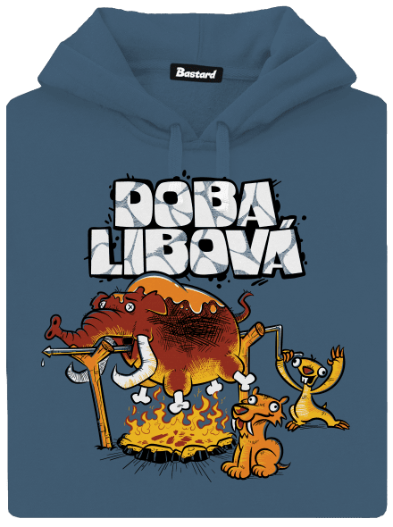 Doba libová dámská mikina klokanka Denim