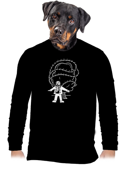 Cimrman: MŇ MŇ MŇ pánské dlouhý rukáv Black