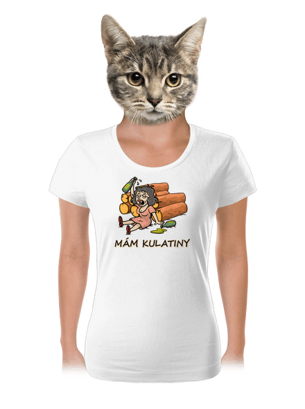 Mám kulatiny dámské tričko White