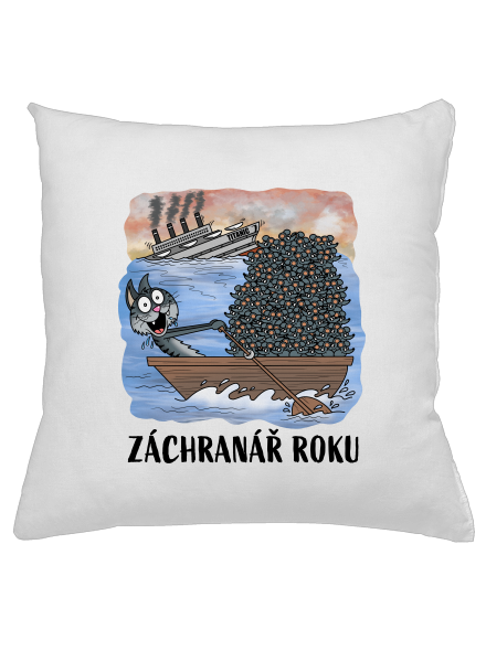 Záchranář roku polštář White