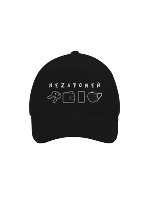 Nezapomeň kšiltovka baseballka Black