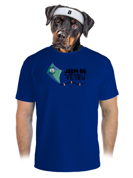 Do větru pánské sportovní tričko Royal Blue Mal