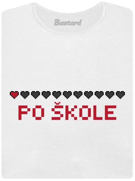 Po škole dámské tričko White