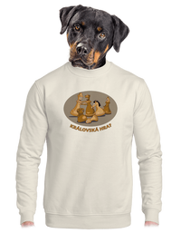 unisex mikina bez kapuce