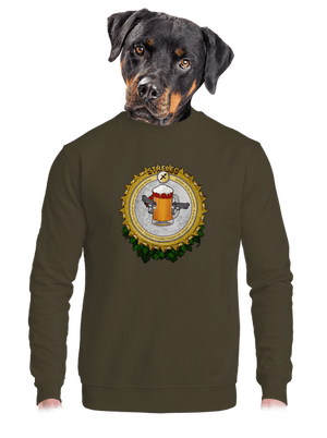 unisex mikina bez kapuce