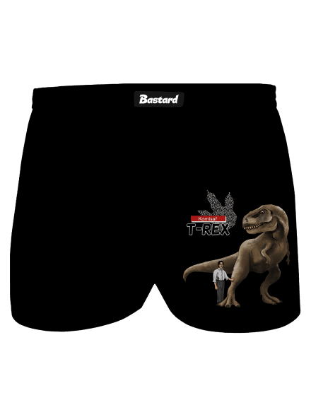 Komisař T-Rex pánské trenky Black