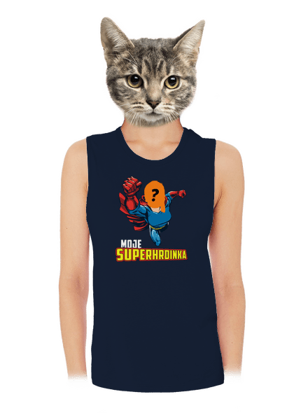 Moje superhrdinka dámské tílko volné Navy