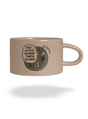 Muchomůrky zelené hrnek makronka Brown Macaron