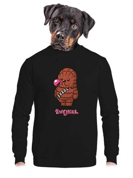 Žvejkal unisex mikina bez kapuce Black