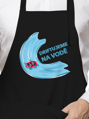Driftujeme na vodě zástěra Black