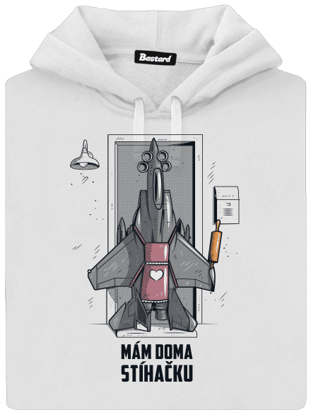 Stíhačka dámská mikina klokanka White