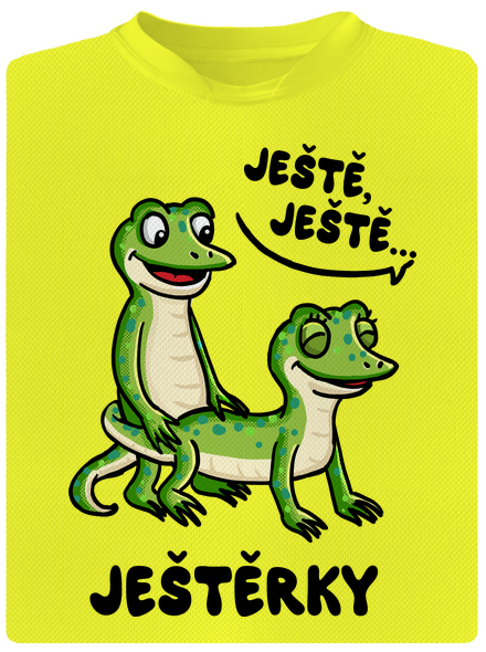 Ještě, ještě pánské sportovní tričko Neon Yellow